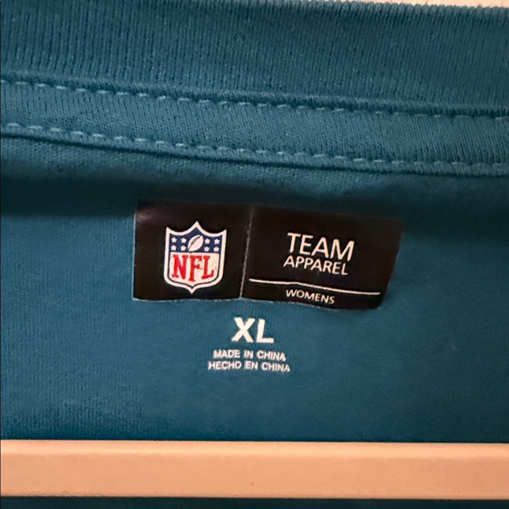 Jacksonville Jaguars Teal Long Sleeve Women's Top - Picture 2 of 3